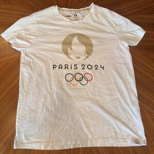 Olympics Games 2024 Paris T-shirt XL Official Merch Gear White‎
